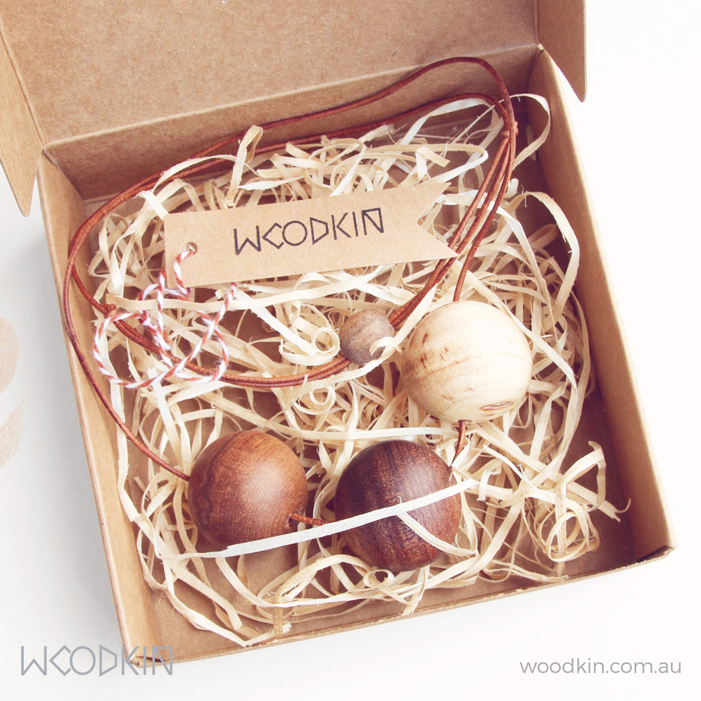 Natural & Earthy boho pendant - Australian Acacia Wood