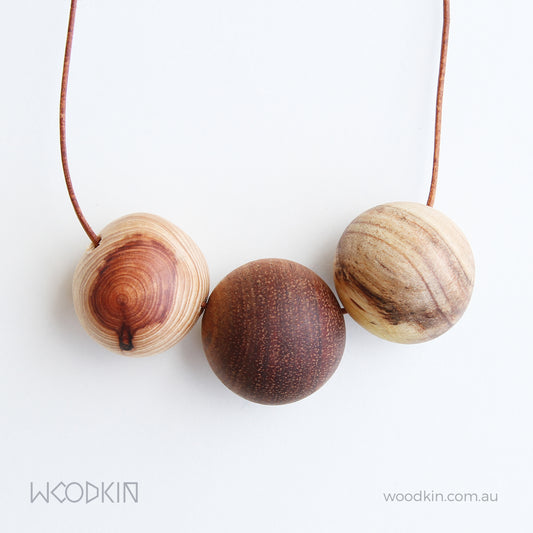 Native Australian Timber Rounds Necklace