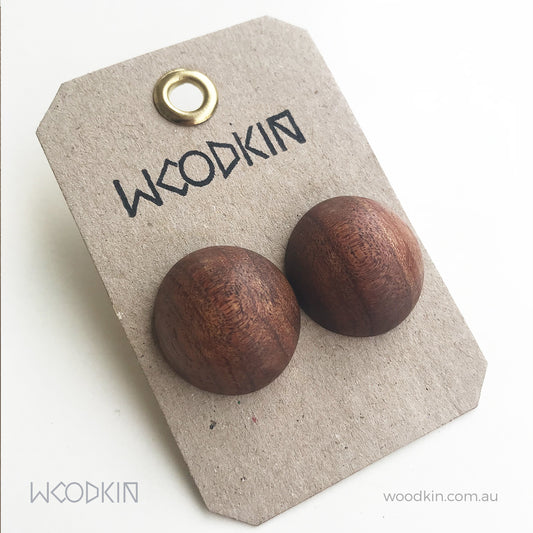 Natural Wooden Earrings - Tasmanian Blackwood