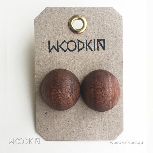 Natural Wooden Earrings - Tasmanian Blackwood