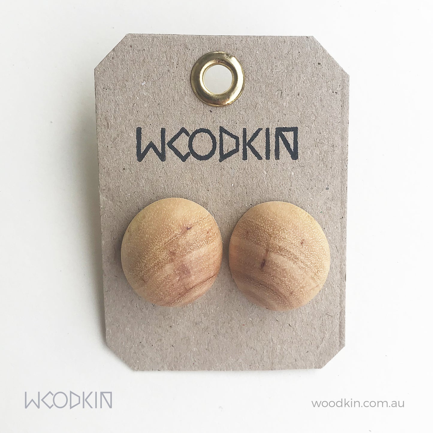 Natural Wooden Earrings - Light Acacia