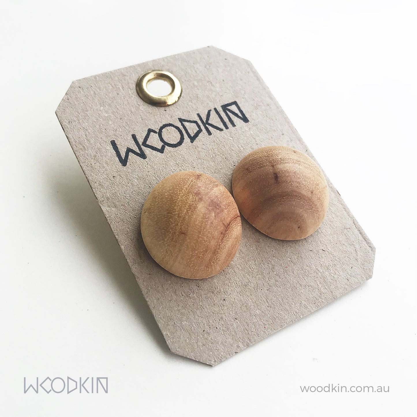 Natural Wooden Earrings - Light Acacia