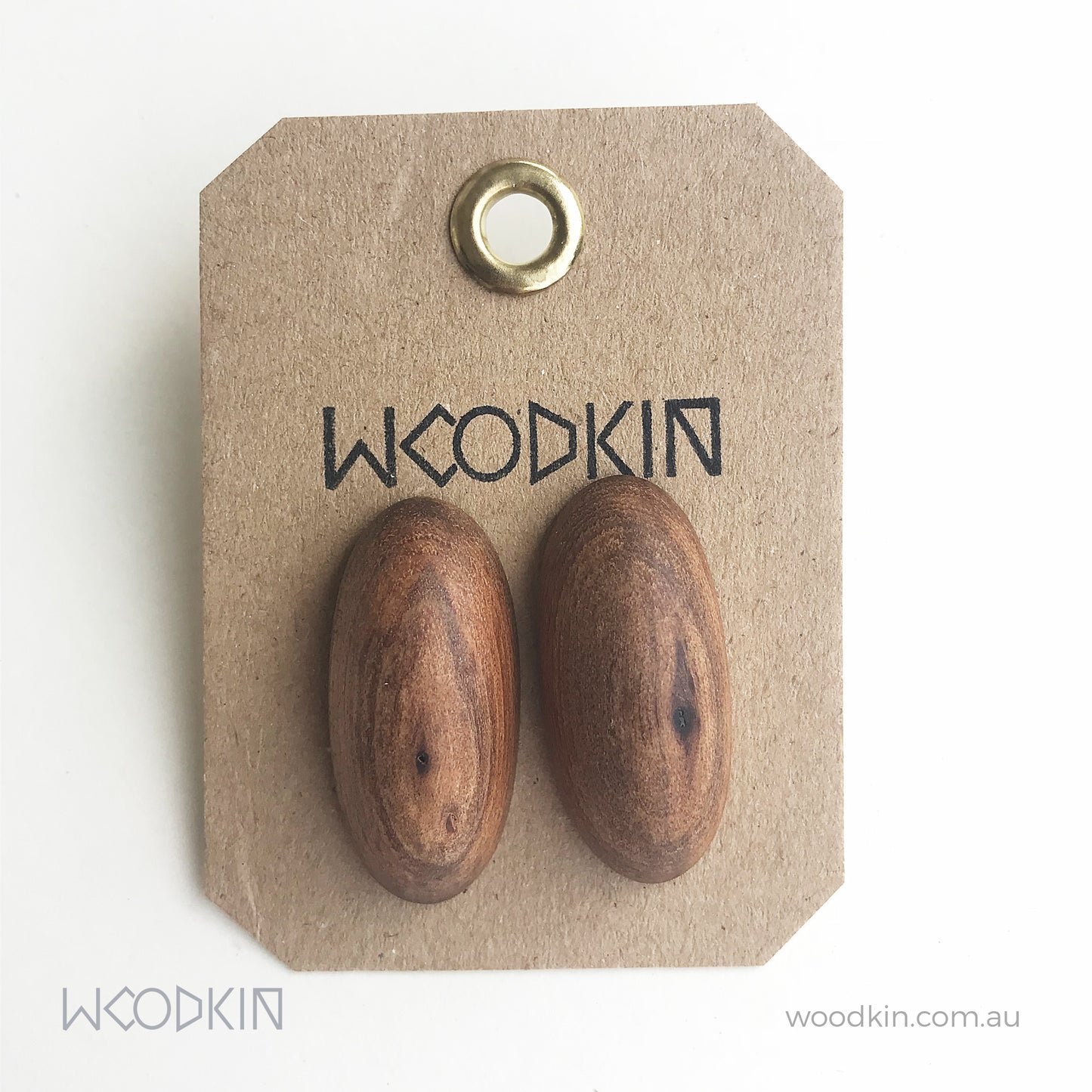 Natural Wooden Earrings - Tasmanian Teatree