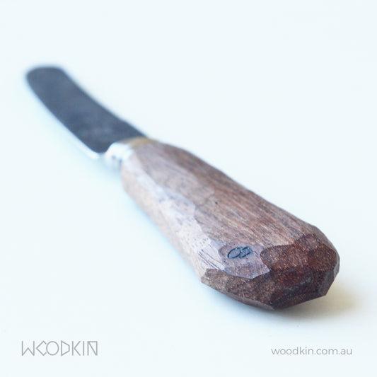 Wooden handled vintage cheese knife