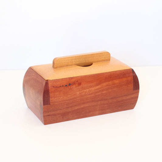 Handcrafted Wooden Keepsake Curved Box - Australian Timbers