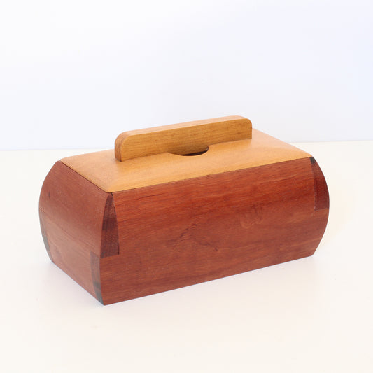 Handcrafted Wooden Keepsake Curved Box - Australian Timbers